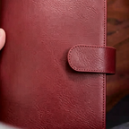 Notizbuch aus Vollnarbenleder A5s/puo mit 6 Ringen, nachfüllbarer Organizer, Reisetagebuch, Skizzenbuch mit individueller Gravur