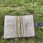 Full Grain Leather Binder A5s/puo 6 Ring Refillable Planner Travelers Journal Sketchbook with Custom Engraving