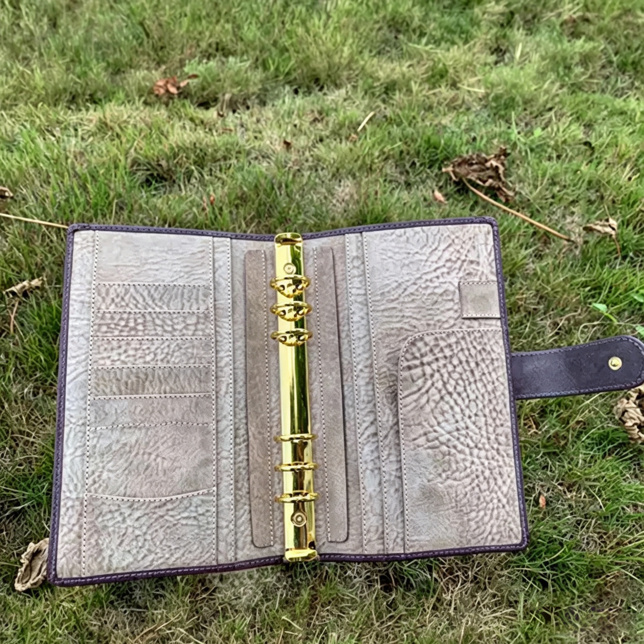 Full Grain Leather Binder A5s/puo 6 Ring Refillable Planner Travelers Journal Sketchbook with Custom Engraving