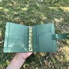Full Grain Leather A7 Planner 6-Ring Refillable Binder Travelers Journal Sketchbook with Custom Engraving
