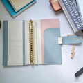 Full Grain Leather Planner A5s/puo 6 Ring Refillable Binder Travelers Journal 20 Ring Sketchbook with Custom Engraving