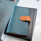 Organizer A5 aus Vollnarbenleder/PU, nachfüllbarer 6-Ring-Kalender, Reisetagebuch, Skizzenbuch mit 20 Ringen und individueller Gravur