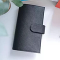 Organizer A5 aus Vollnarbenleder/PU, nachfüllbarer 6-Ring-Kalender, Reisetagebuch, Skizzenbuch mit 20 Ringen und individueller Gravur