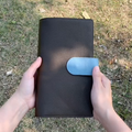 Organizer A5 aus Vollnarbenleder/PU, nachfüllbarer 6-Ring-Kalender, Reisetagebuch, Skizzenbuch mit 20 Ringen und individueller Gravur