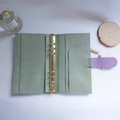 Organizer A5 aus Vollnarbenleder/PU, nachfüllbarer 6-Ring-Kalender, Reisetagebuch, Skizzenbuch mit 20 Ringen und individueller Gravur