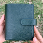 Vollnarbenleder A7 Planer 6-Ring nachfüllbarer Organizer Reisetagebuch Skizzenbuch mit individueller Gravur
