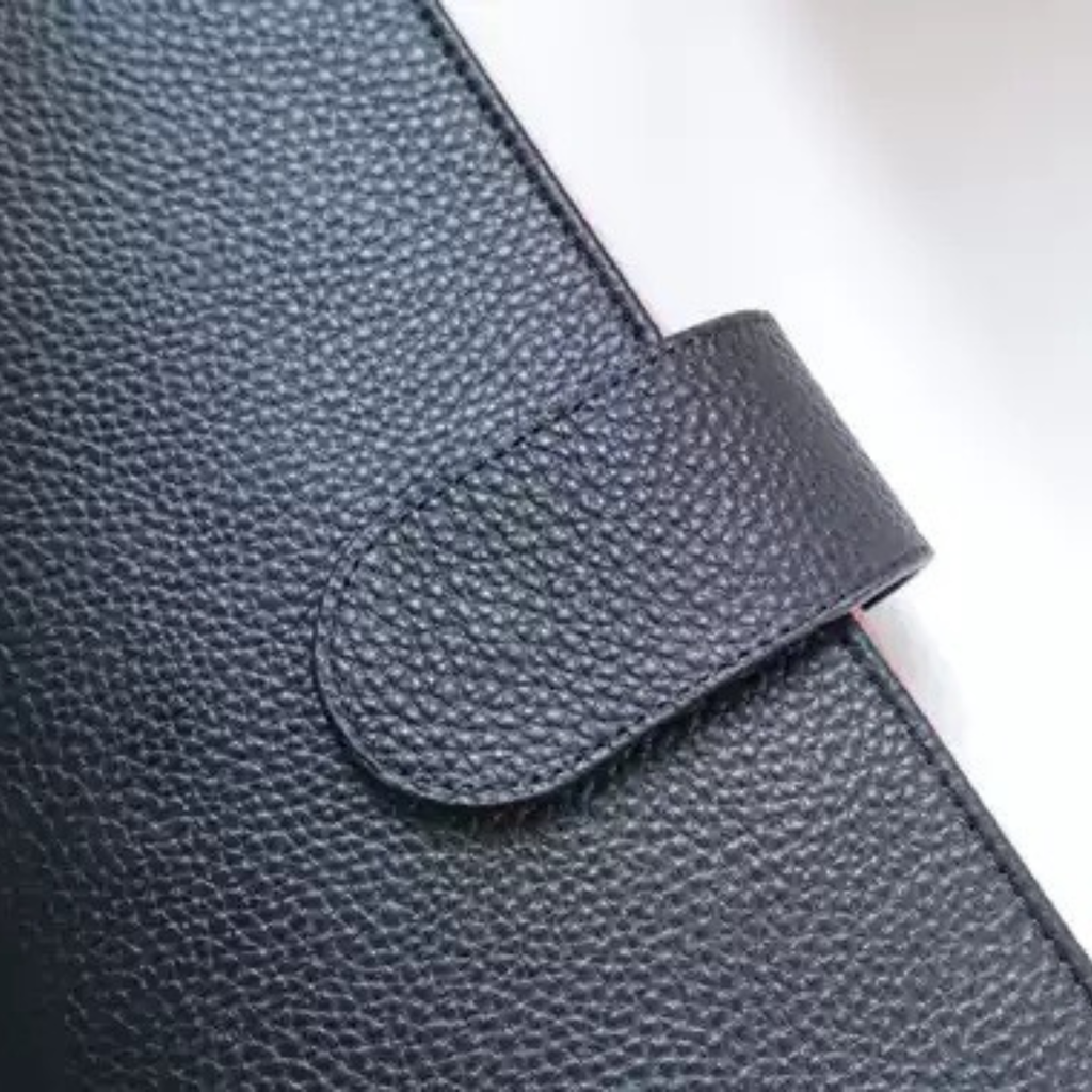 Organizer A5 aus Vollnarbenleder/PU, nachfüllbarer 6-Ring-Kalender, Reisetagebuch, Skizzenbuch mit 20 Ringen und individueller Gravur
