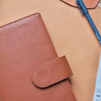 Organizer A5 aus Vollnarbenleder/PU, nachfüllbarer 6-Ring-Kalender, Reisetagebuch, Skizzenbuch mit 20 Ringen und individueller Gravur