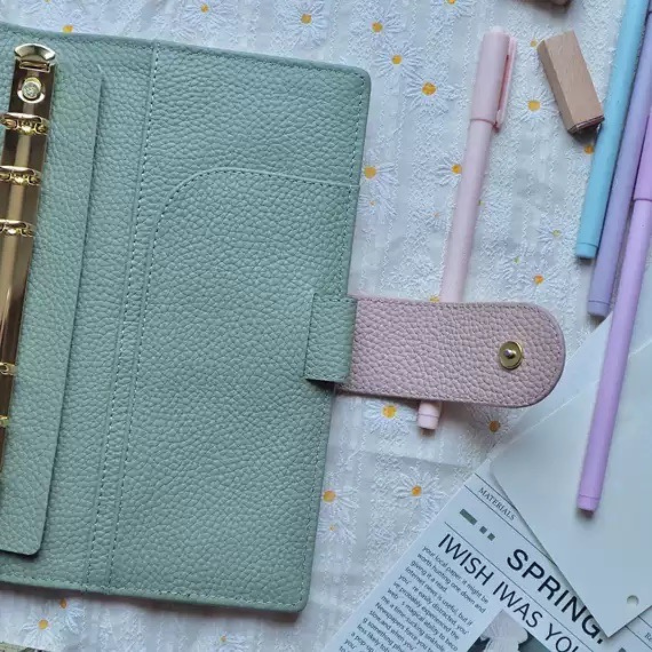 Organiseur en cuir pleine fleur A6 personnel, classeur rechargeable 6 anneaux, carnet de voyage/croquis avec gravure personnalisée