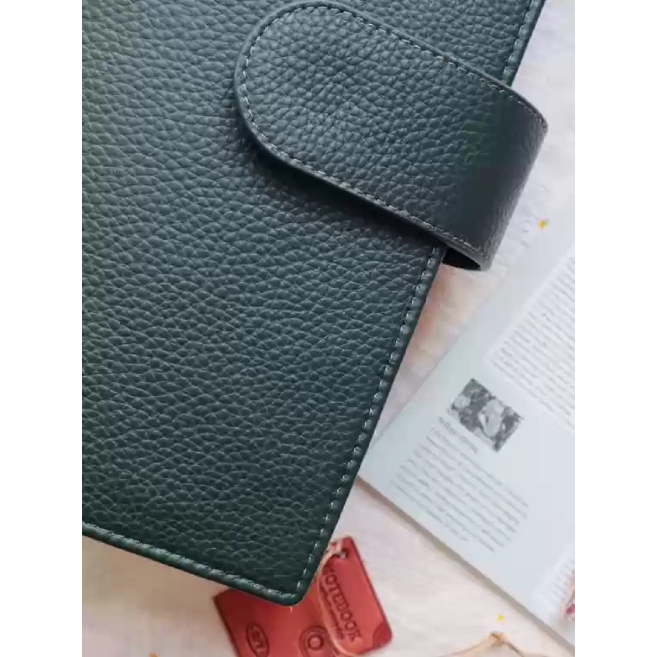 Organiseur A5 en cuir pleine fleur/unité centrale, classeur rechargeable à 6 anneaux, carnet de voyage, carnet de croquis à 20 anneaux avec gravure personnalisée
