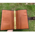 Notizbuch aus Vollnarbenleder A5s/puo mit 6 Ringen, nachfüllbarer Organizer, Reisetagebuch, Skizzenbuch mit individueller Gravur