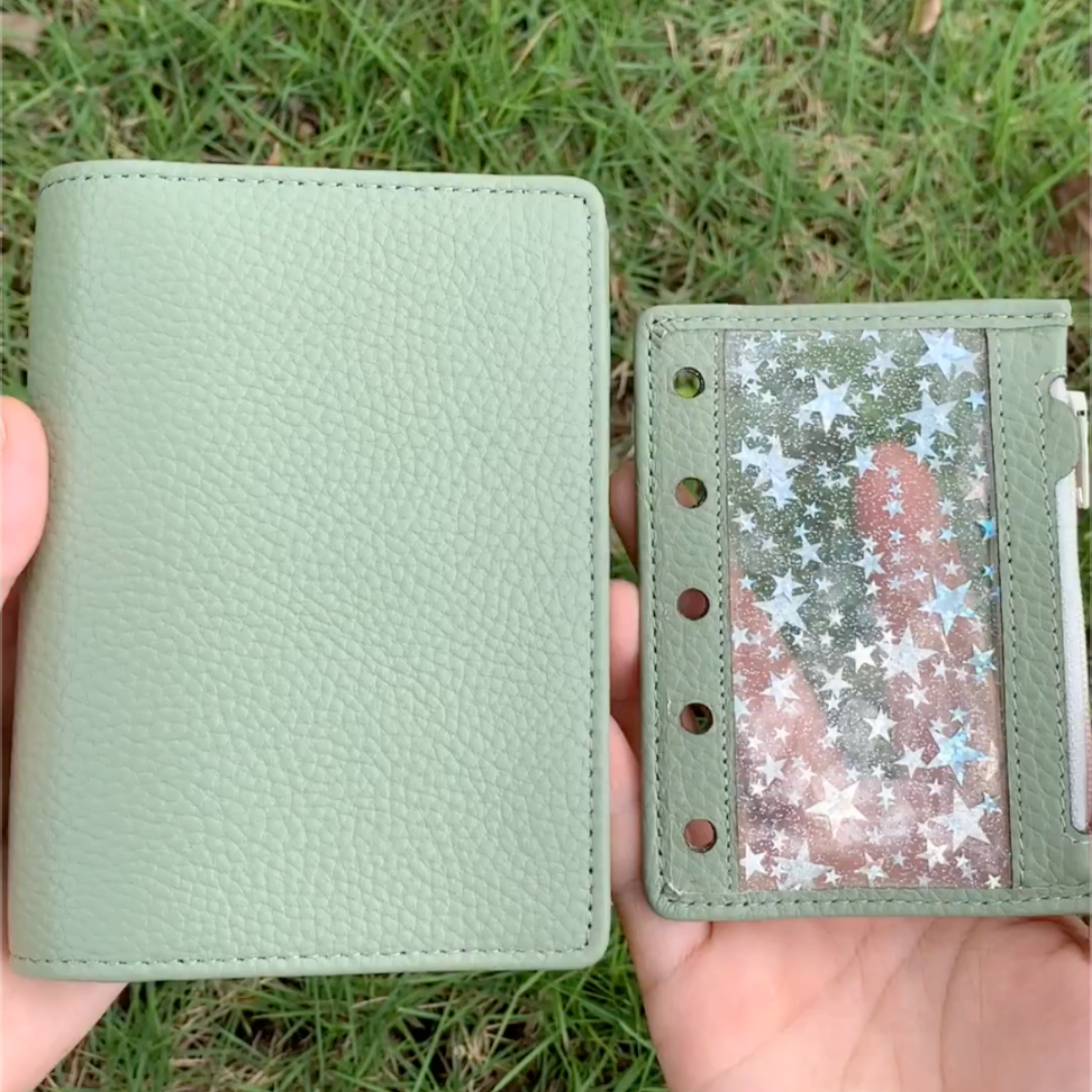 Organiseur A7 en cuir pleine fleur, rechargeable, 6 anneaux, carnet de voyage, carnet de croquis avec gravure personnalisée