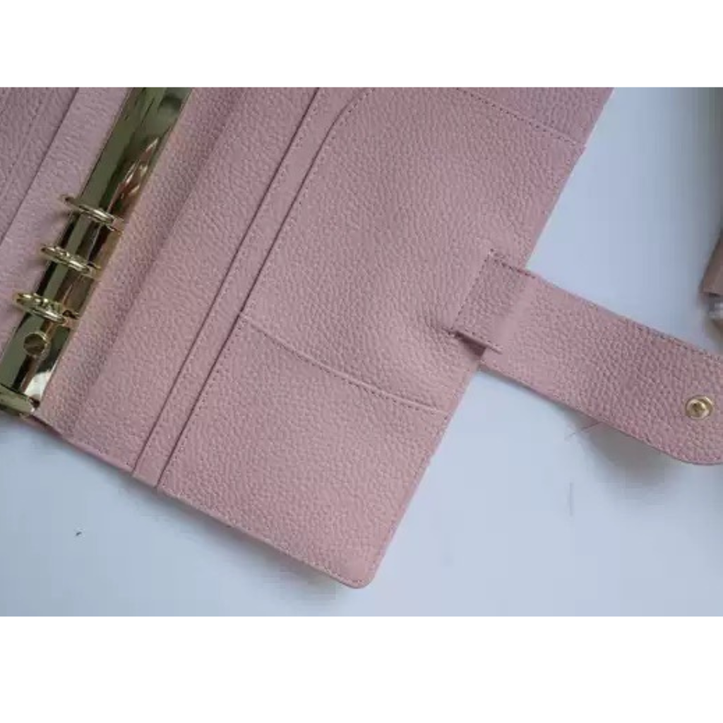 Organizer A5 aus Vollnarbenleder/PU, nachfüllbarer 6-Ring-Kalender, Reisetagebuch, Skizzenbuch mit 20 Ringen und individueller Gravur