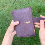 Reliure en cuir pleine fleur A7, mini agenda rechargeable 6 anneaux, carnet de voyage, carnet de croquis avec gravure personnalisée