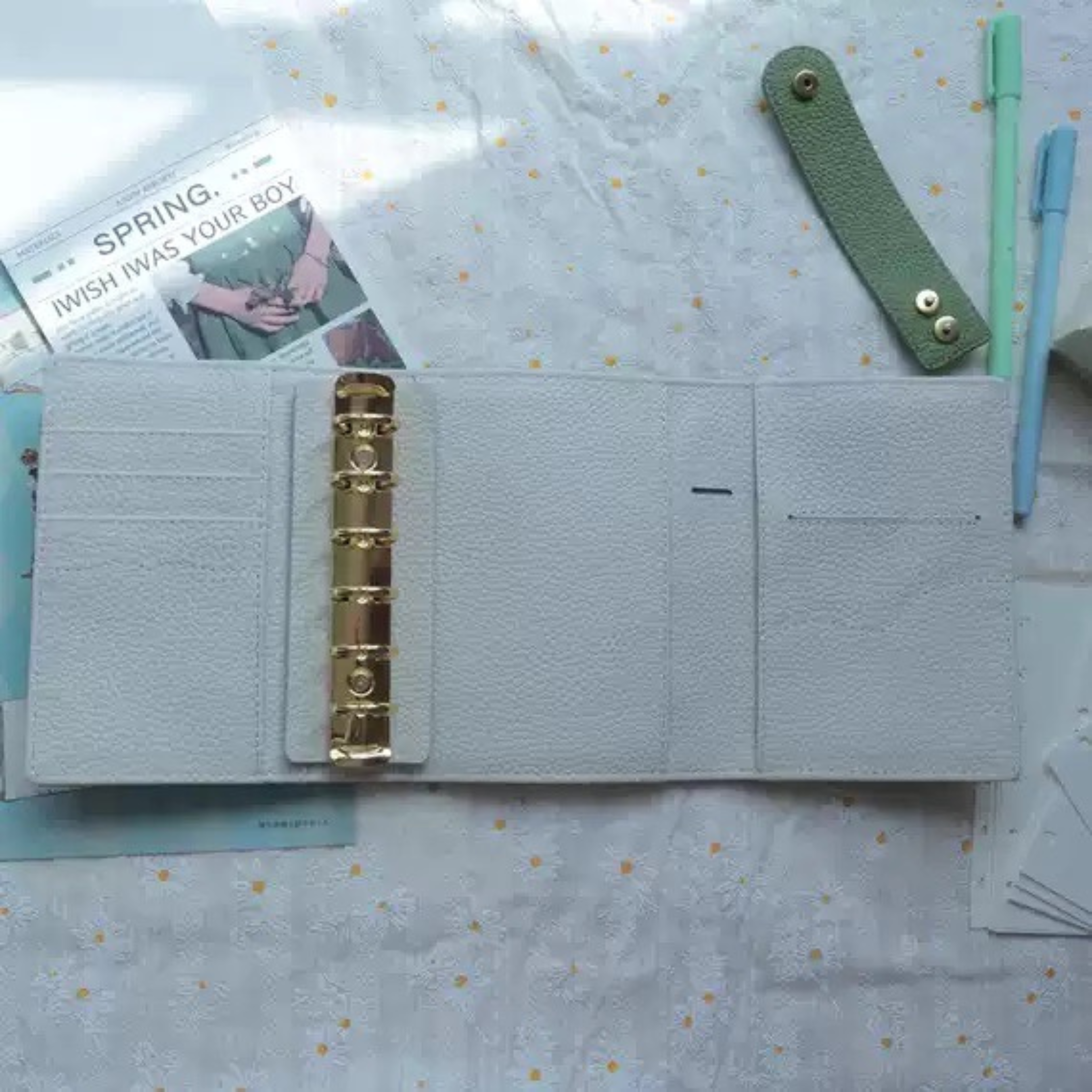 Organiseur de poche A7 en cuir pleine fleur, porte-cartes triple, classeur rechargeable 6 anneaux, carnet de voyage, carnet de croquis avec gravure personnalisée