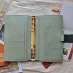 Organiseur A5 en cuir pleine fleur/unité centrale, classeur rechargeable à 6 anneaux, carnet de voyage, carnet de croquis à 20 anneaux avec gravure personnalisée