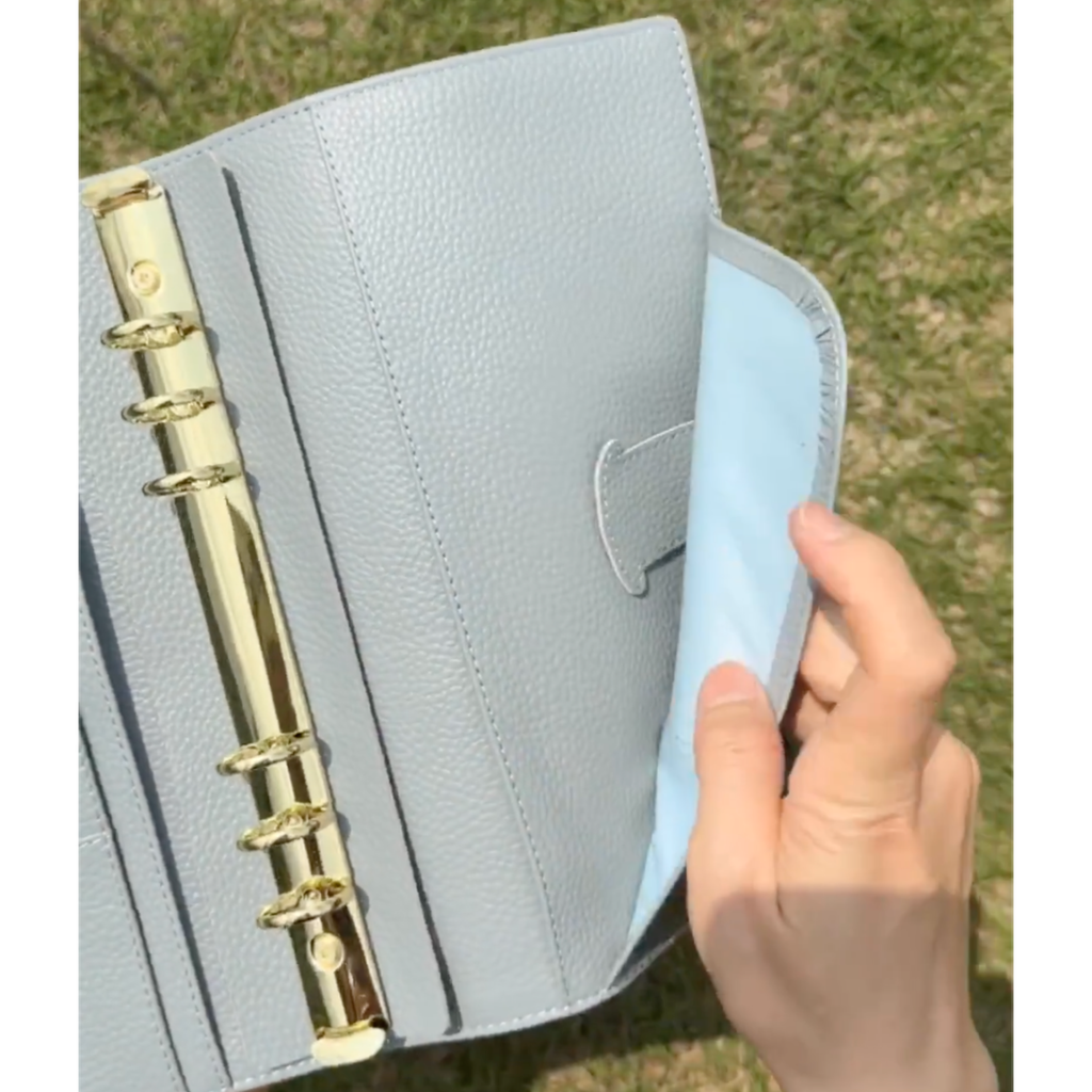 Organizer A5 aus Vollnarbenleder/PU, nachfüllbarer 6-Ring-Kalender, Reisetagebuch, Skizzenbuch mit 20 Ringen und individueller Gravur