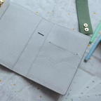 Organiseur de poche A7 en cuir pleine fleur, porte-cartes triple, classeur rechargeable 6 anneaux, carnet de voyage, carnet de croquis avec gravure personnalisée