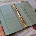 Organiseur A5 en cuir pleine fleur/unité centrale, classeur rechargeable à 6 anneaux, carnet de voyage, carnet de croquis à 20 anneaux avec gravure personnalisée