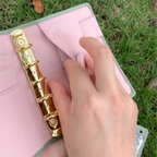 Organiseur A7 en cuir pleine fleur, rechargeable, 6 anneaux, carnet de voyage, carnet de croquis avec gravure personnalisée