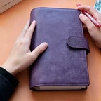 Notizbuch aus Vollnarbenleder A5s/puo mit 6 Ringen, nachfüllbarer Organizer, Reisetagebuch, Skizzenbuch mit individueller Gravur