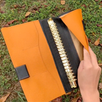 Organizer A5 aus Vollnarbenleder/PU, nachfüllbarer 6-Ring-Kalender, Reisetagebuch, Skizzenbuch mit 20 Ringen und individueller Gravur