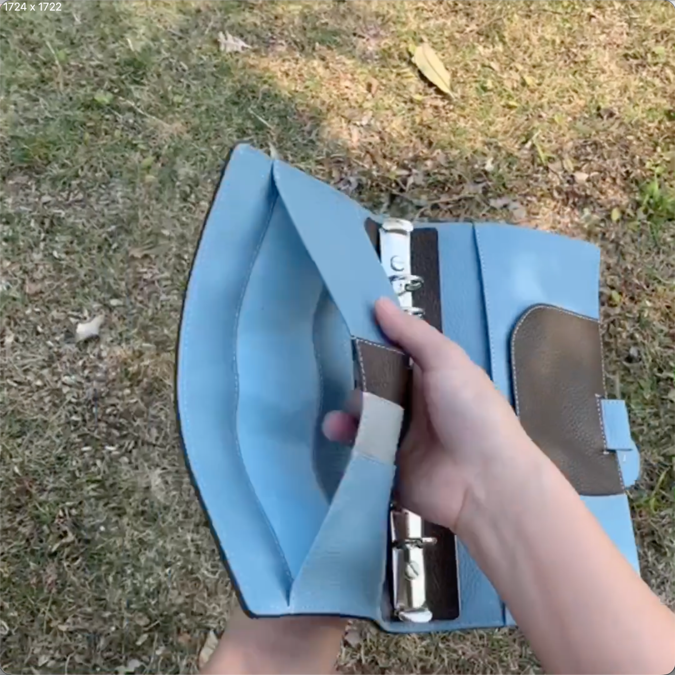 Organizer A5 aus Vollnarbenleder/PU, nachfüllbarer 6-Ring-Kalender, Reisetagebuch, Skizzenbuch mit 20 Ringen und individueller Gravur