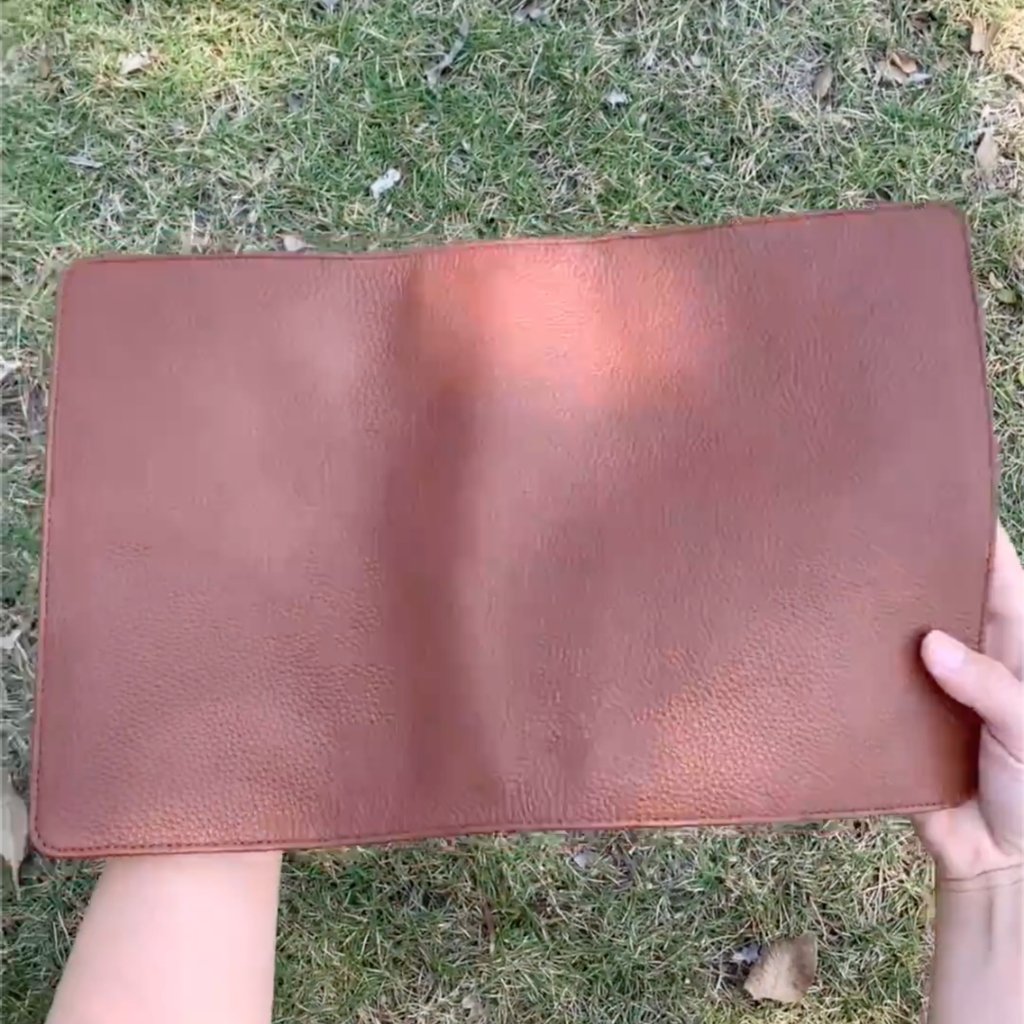 A5 Organizer aus Vollnarbenleder, Reisetagebuch, Skizzenbuch, Aktenordner mit individueller Gravur