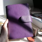 Organiseur en cuir pleine fleur A6 personnel, classeur rechargeable 6 anneaux, carnet de voyage/croquis avec gravure personnalisée