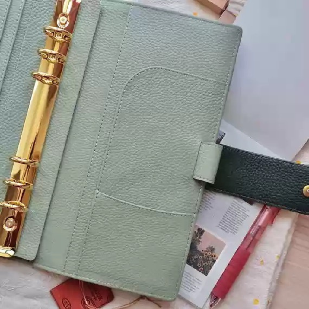 Organiseur A5 en cuir pleine fleur/unité centrale, classeur rechargeable à 6 anneaux, carnet de voyage, carnet de croquis à 20 anneaux avec gravure personnalisée