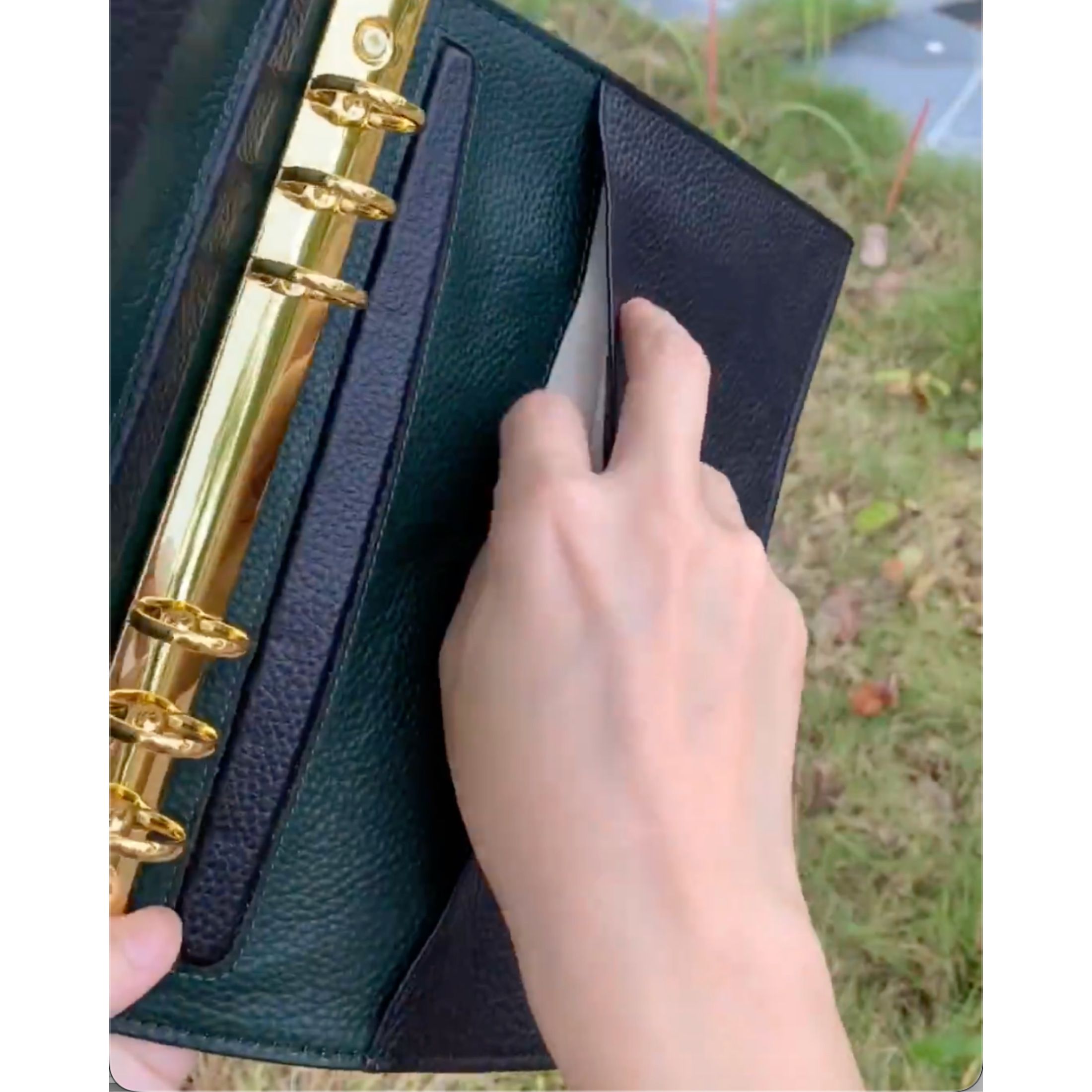 Organiseur A5 en cuir pleine fleur/unité centrale, classeur rechargeable à 6 anneaux, carnet de voyage, carnet de croquis à 20 anneaux avec gravure personnalisée