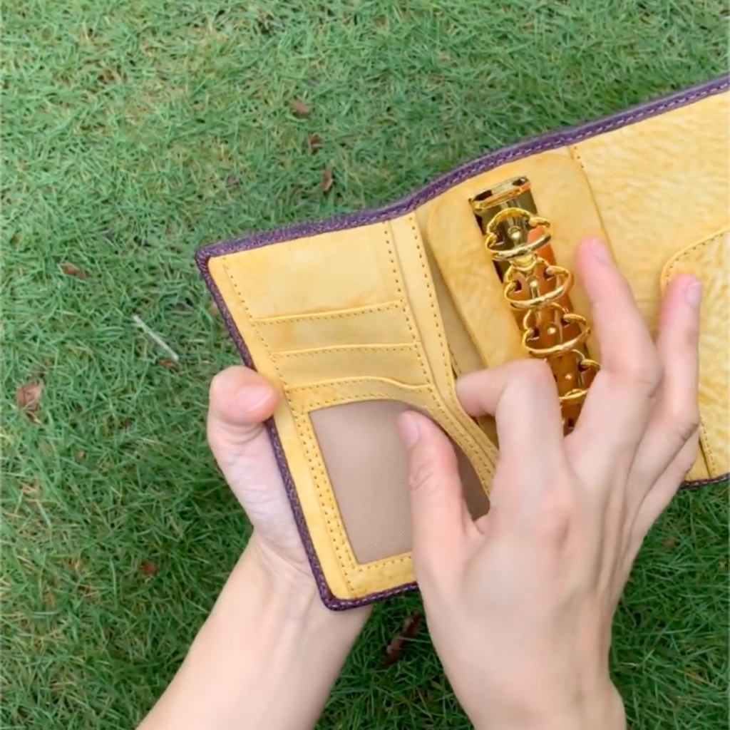 Reliure en cuir pleine fleur A7, mini agenda rechargeable 6 anneaux, carnet de voyage, carnet de croquis avec gravure personnalisée