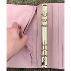 Organizer A5 aus Vollnarbenleder/PU, nachfüllbarer 6-Ring-Kalender, Reisetagebuch, Skizzenbuch mit 20 Ringen und individueller Gravur