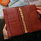 Organiseur A5 en cuir pleine fleur/unité centrale, classeur rechargeable à 6 anneaux, carnet de voyage, carnet de croquis à 20 anneaux avec gravure personnalisée