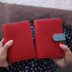 Organiseur A7 en cuir pleine fleur, carnet de voyage rechargeable 6 anneaux avec gravure personnalisée