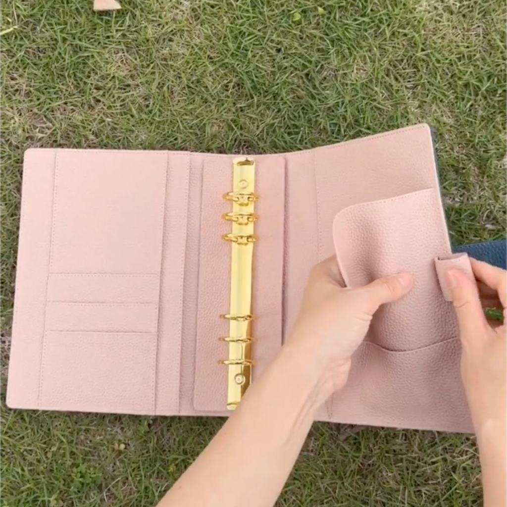 Full Grain Leather Planner A5s/puo 6 Ring Refillable Binder Travelers Journal 20 Ring Sketchbook with Custom Engraving