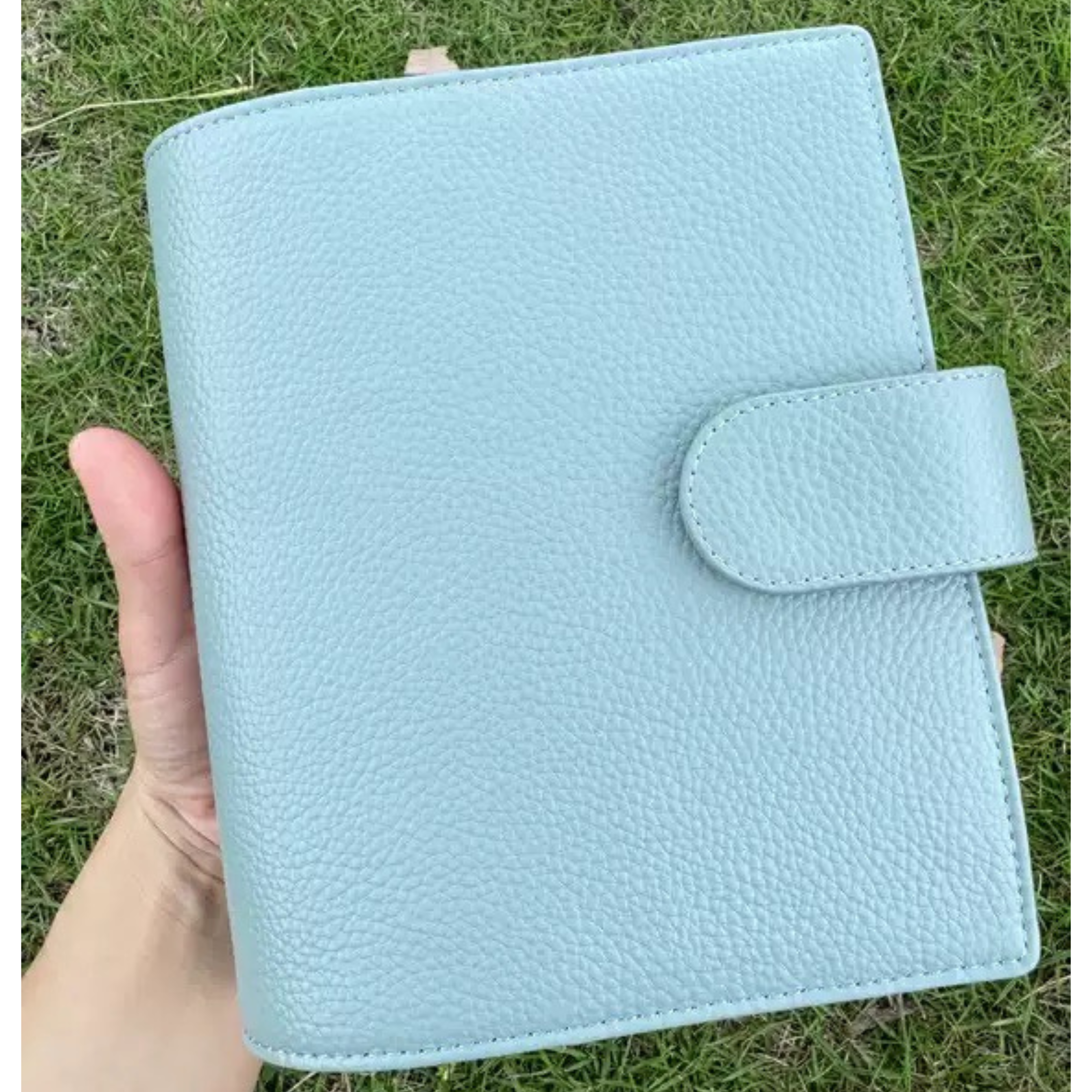 Organiseur en cuir pleine fleur A6 personnel, classeur rechargeable 6 anneaux, carnet de voyage/croquis avec gravure personnalisée