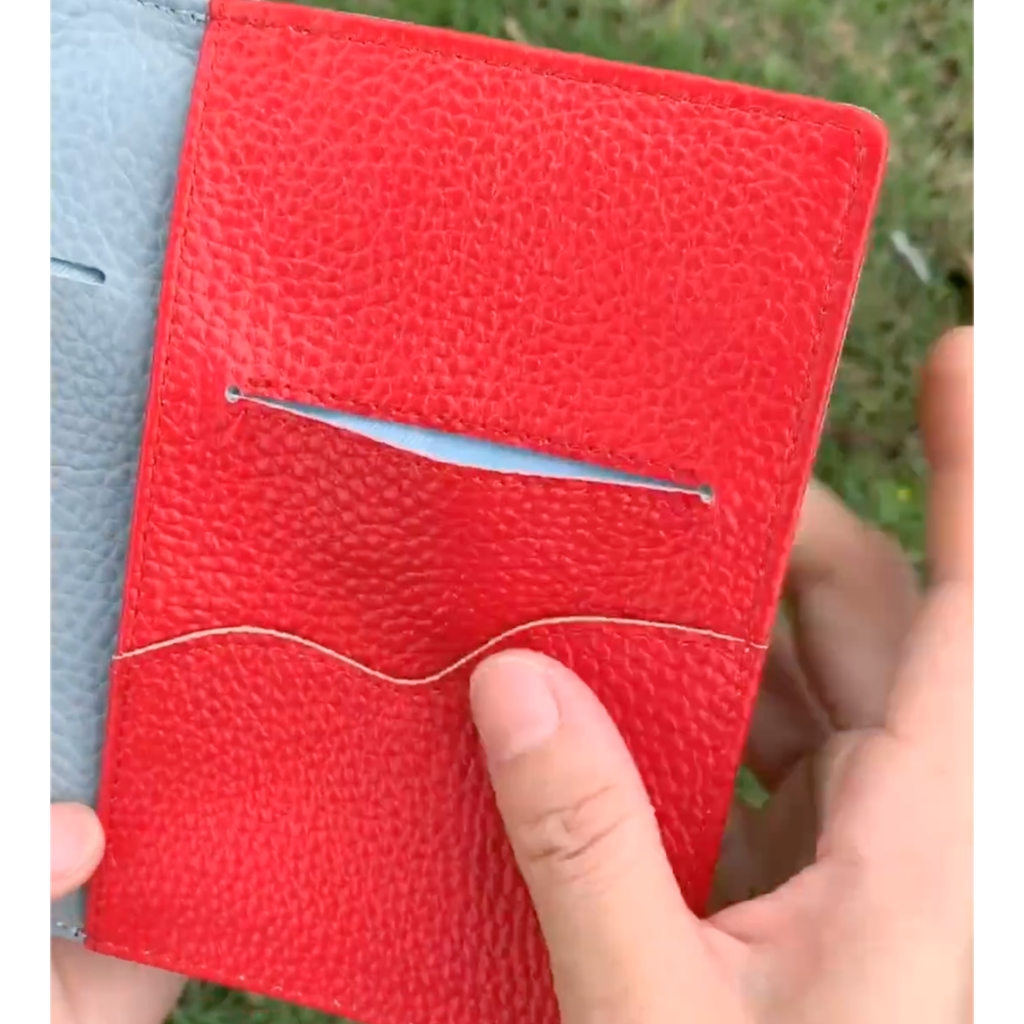 Organiseur de poche A7 en cuir pleine fleur, porte-cartes triple, classeur rechargeable 6 anneaux, carnet de voyage, carnet de croquis avec gravure personnalisée