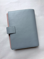 Notizbuch-Einband aus Vollnarbenleder, A5, 6-Ringbuch, nachfüllbarer Organizer, Reisetagebuch, Skizzenbuch mit individueller Gravur