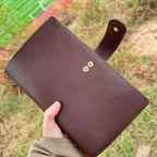 Notizbuch aus Vollnarbenleder A5s/puo mit 6 Ringen, nachfüllbarer Organizer, Reisetagebuch, Skizzenbuch mit individueller Gravur