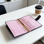 Notizbuch aus Vollnarbenleder A5s/puo mit 6 Ringen, nachfüllbarer Organizer, Reisetagebuch, Skizzenbuch mit individueller Gravur