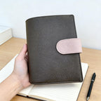 Vollnarbenleder-Binder A6 6-Ring nachfüllbarer Planer Reisejournal Skizzenbuch mit individueller Gravur