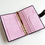 Notizbuch aus Vollnarbenleder A5s/puo mit 6 Ringen, nachfüllbarer Organizer, Reisetagebuch, Skizzenbuch mit individueller Gravur