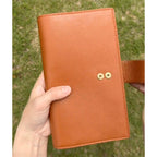 Vollnarbenleder-Planer A6 Persönlicher 6-Ring-Nachfüllordner Reisetagebuch Skizzenbuch mit individueller Gravur