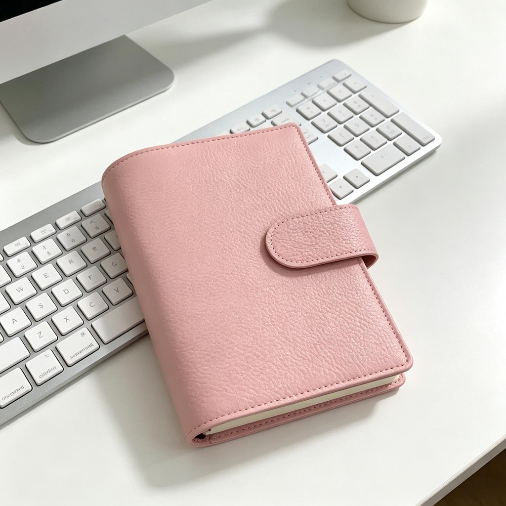 Vollnarbenleder-Binder A6, 6-Ring-Nachfüllplaner, Reisetagebuch, Skizzenbuch mit individualisierbarer Gravur
