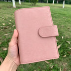 Vollnarbenleder-Binder A6, 6-Ring-Nachfüllplaner, Reisetagebuch, Skizzenbuch mit individualisierbarer Gravur