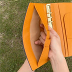 Organizer A5 aus Vollnarbenleder/PU, nachfüllbarer 6-Ring-Kalender, Reisetagebuch, Skizzenbuch mit 20 Ringen und individueller Gravur