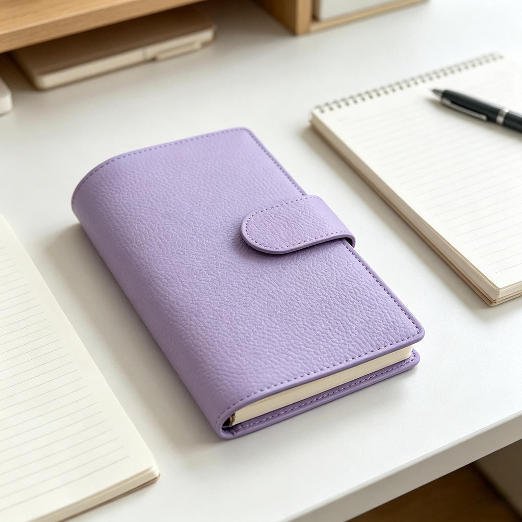 Terminkalender A6 aus vollnarbigem Leder, personalisiert, 6-Ringbuch, nachfüllbar, Reisetagebuch, Skizzenbuch mit individueller Gravur