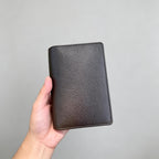 A7 Notizbuch aus Vollnarbenleder, 6-Ring-Nachfüllbuch, Reisetagebuch, Skizzenbuch mit individueller Gravur