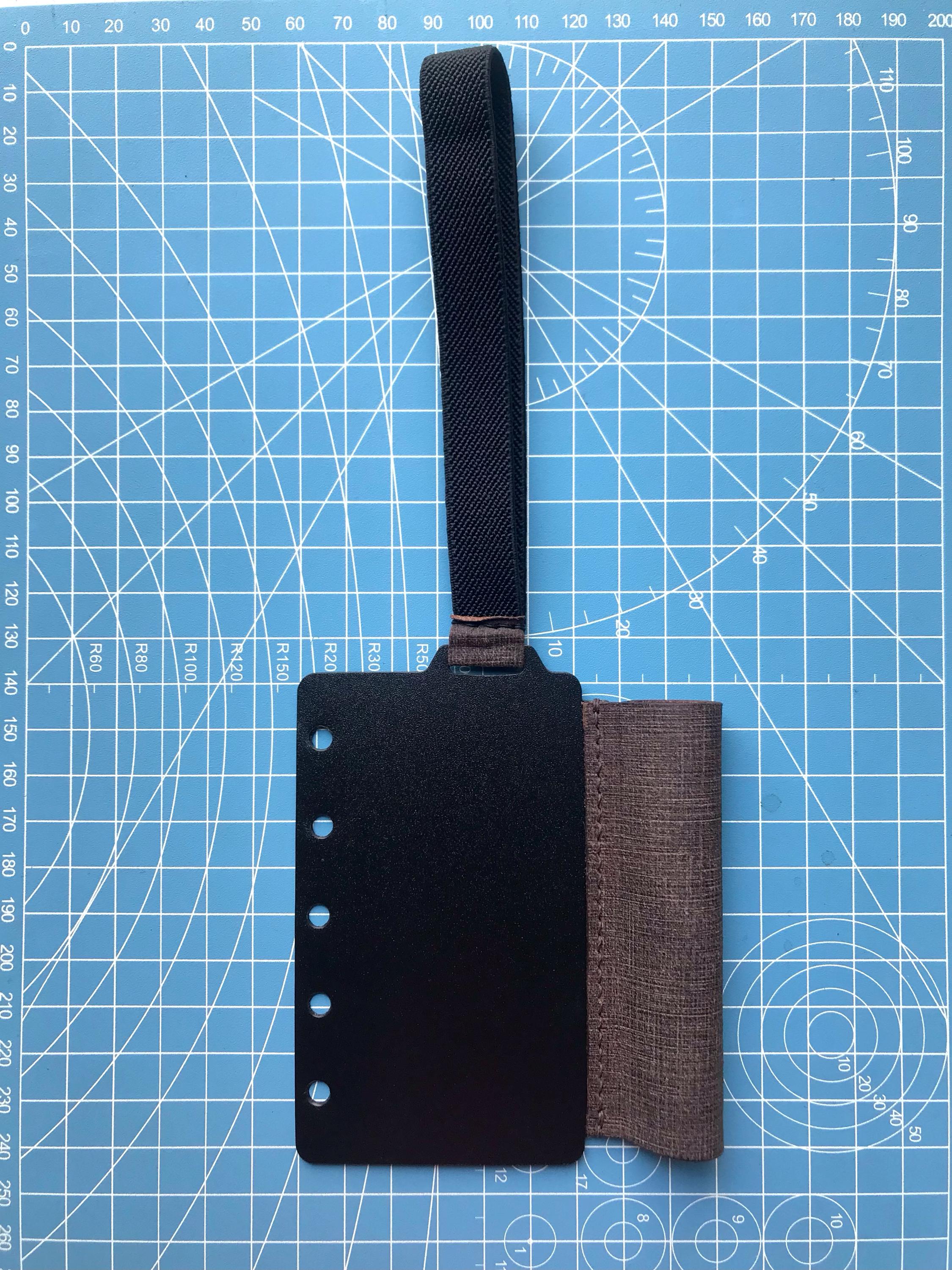 Handgemachter 6-Ringbuch-Einsatz mit Stifthalter, individueller Gravur, 5-Ring-Planer-Nachfüllung, Tagebuch-Einsatz